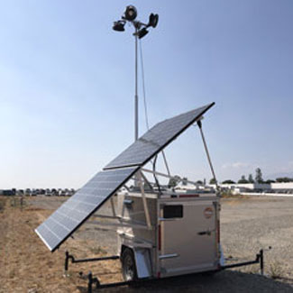 solar generator with lights